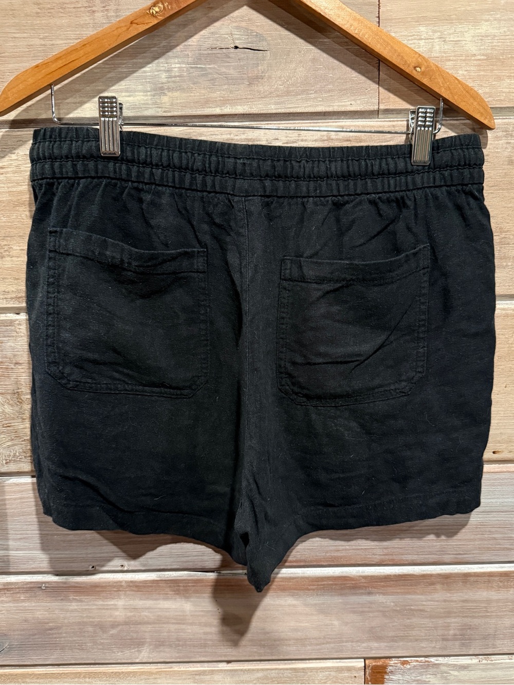 Old Navy Black Elastic Waist Drawstring Shorts - Picture 3 of 4